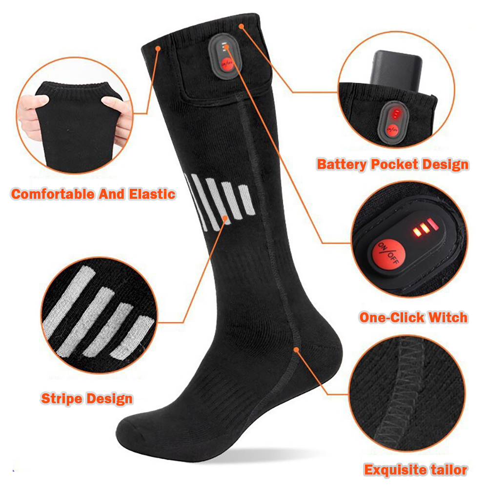 Winter Heated Socks With Batte - Outdoor Power Box avis et prix