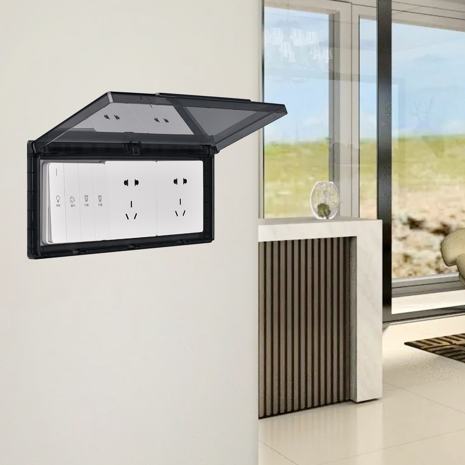 3 Gang Waterproof Outlet Cover - Outdoor Power Socket Cover avis et prix