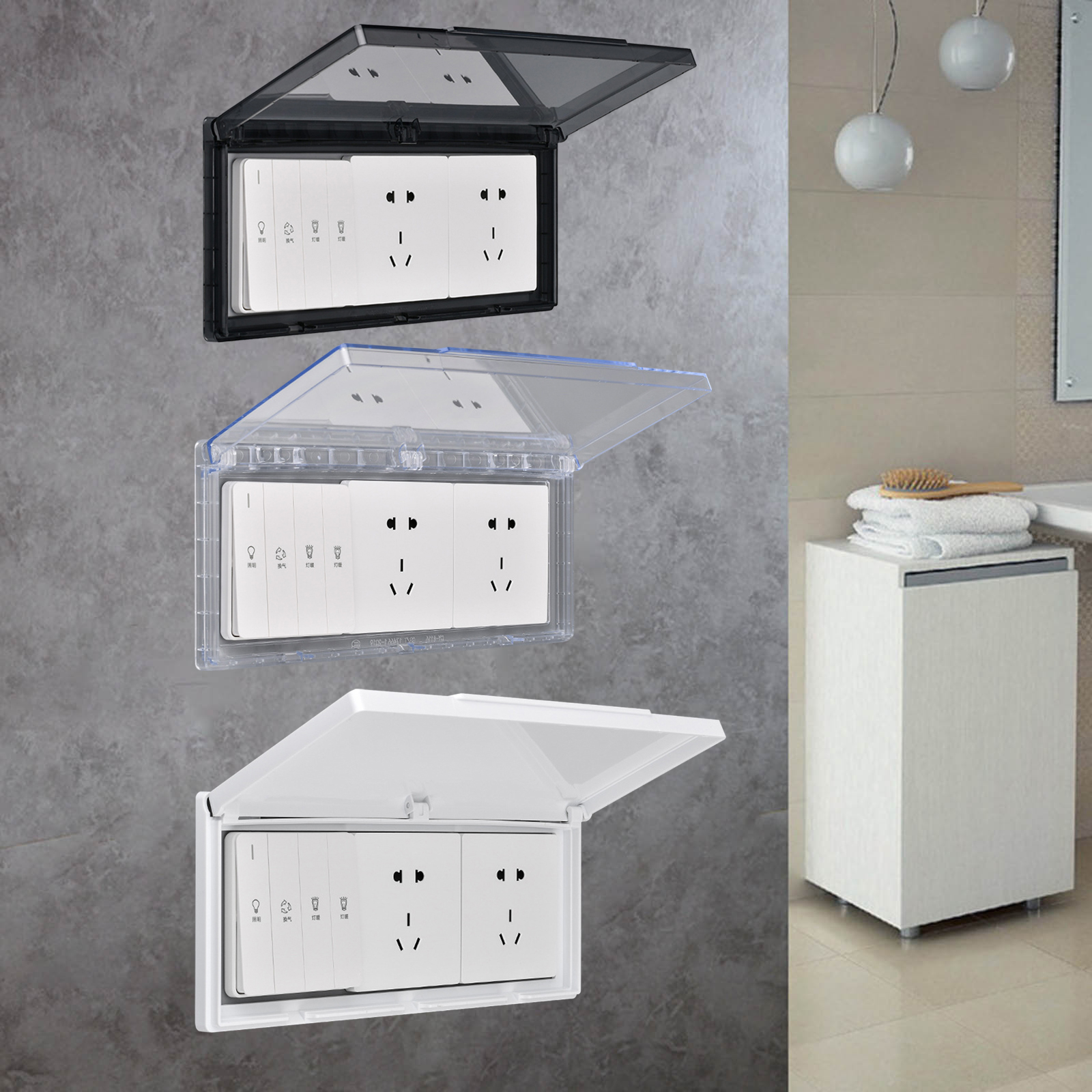 3 Gang Waterproof Outlet Cover - Outdoor Power Socket Cover avis et prix
