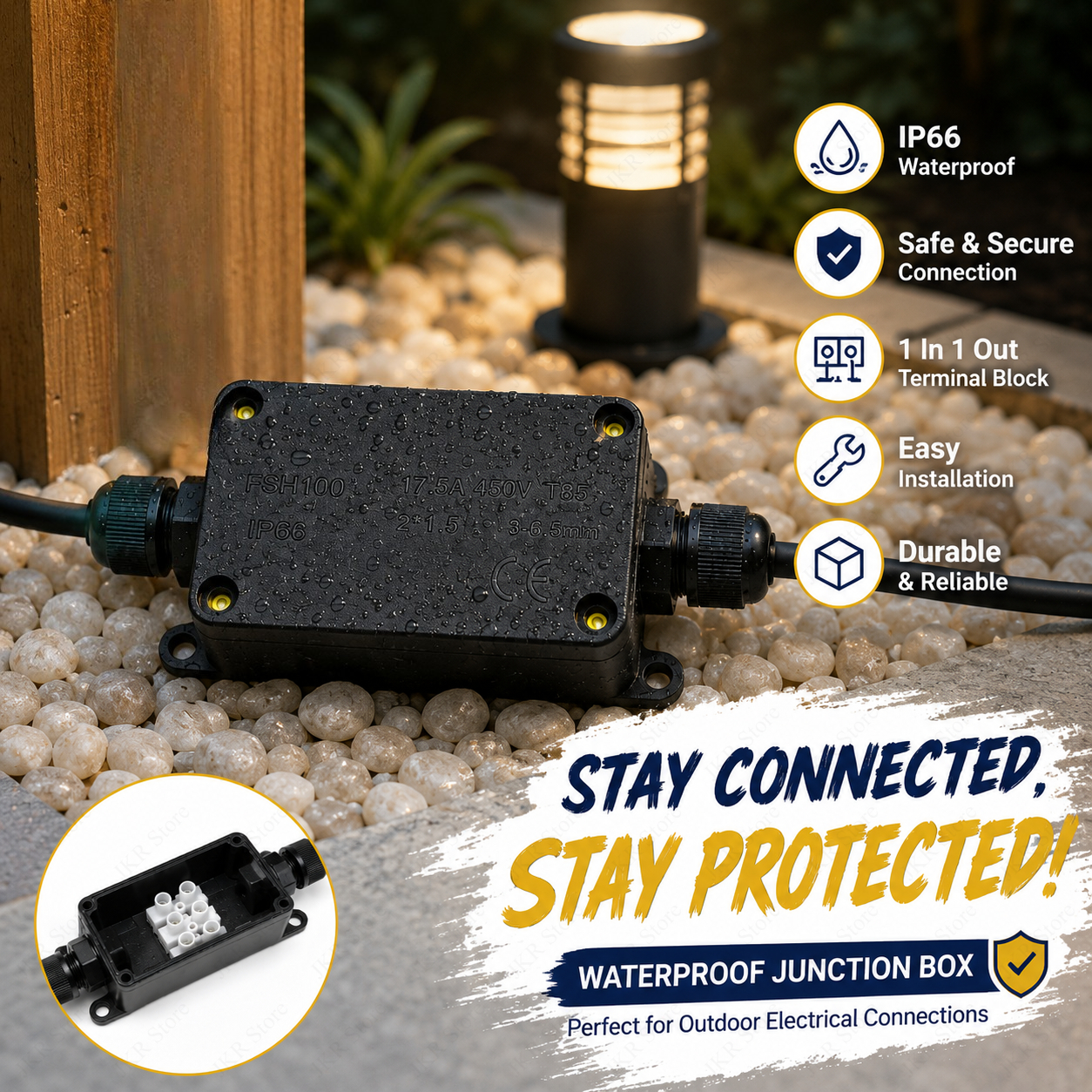 Outdoor IP66 Sealed Junction B - Outdoor Power Line avis et prix