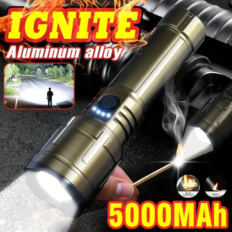 Bright Zoomable Flashlight w/  - Outdoor Power Bank avis et prix