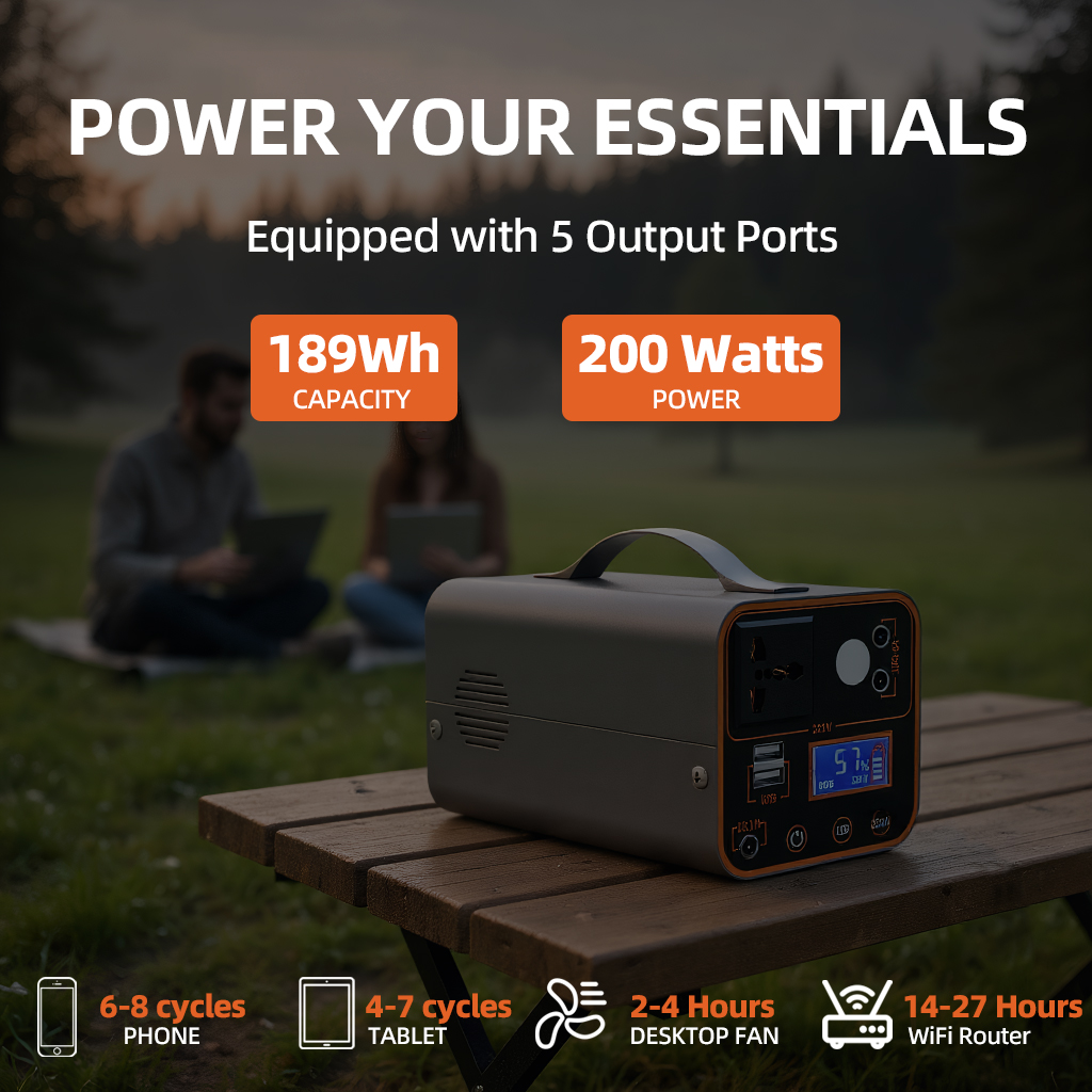 200W Portable Power Station 22 - Portable Generator Inverter avis et prix