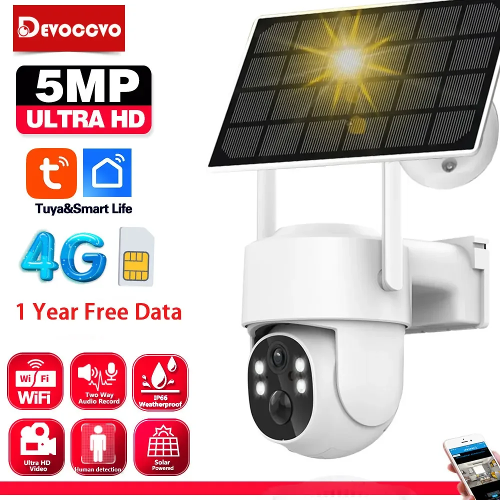 Tuya 4G 5MP Solar Surveillance - Outdoor Power Unlimited avis et prix
