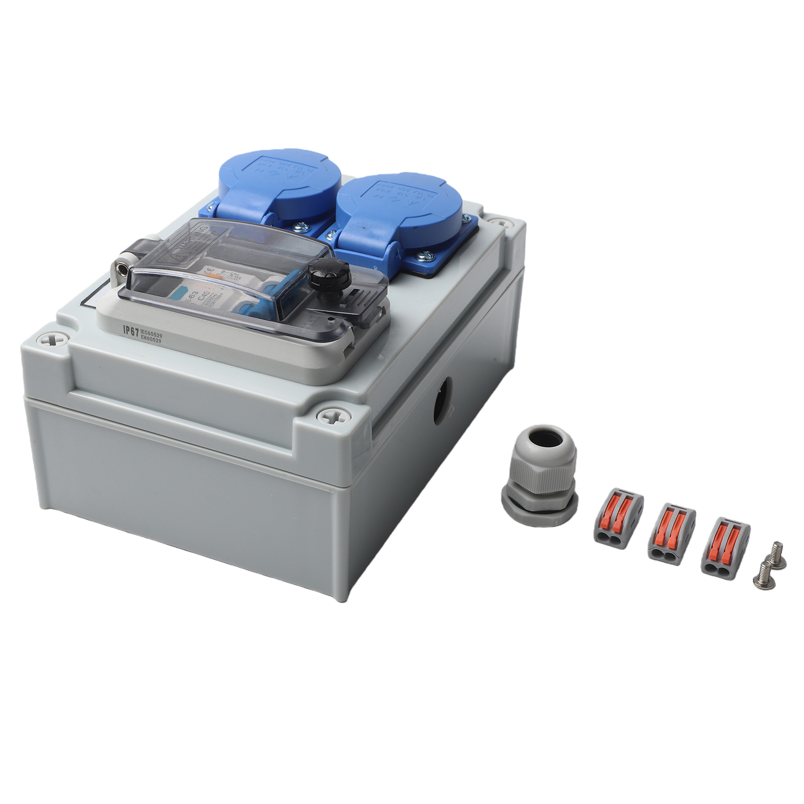 Gray Blue Wall Distributor Saf - Outdoor Power Distributors avis et prix