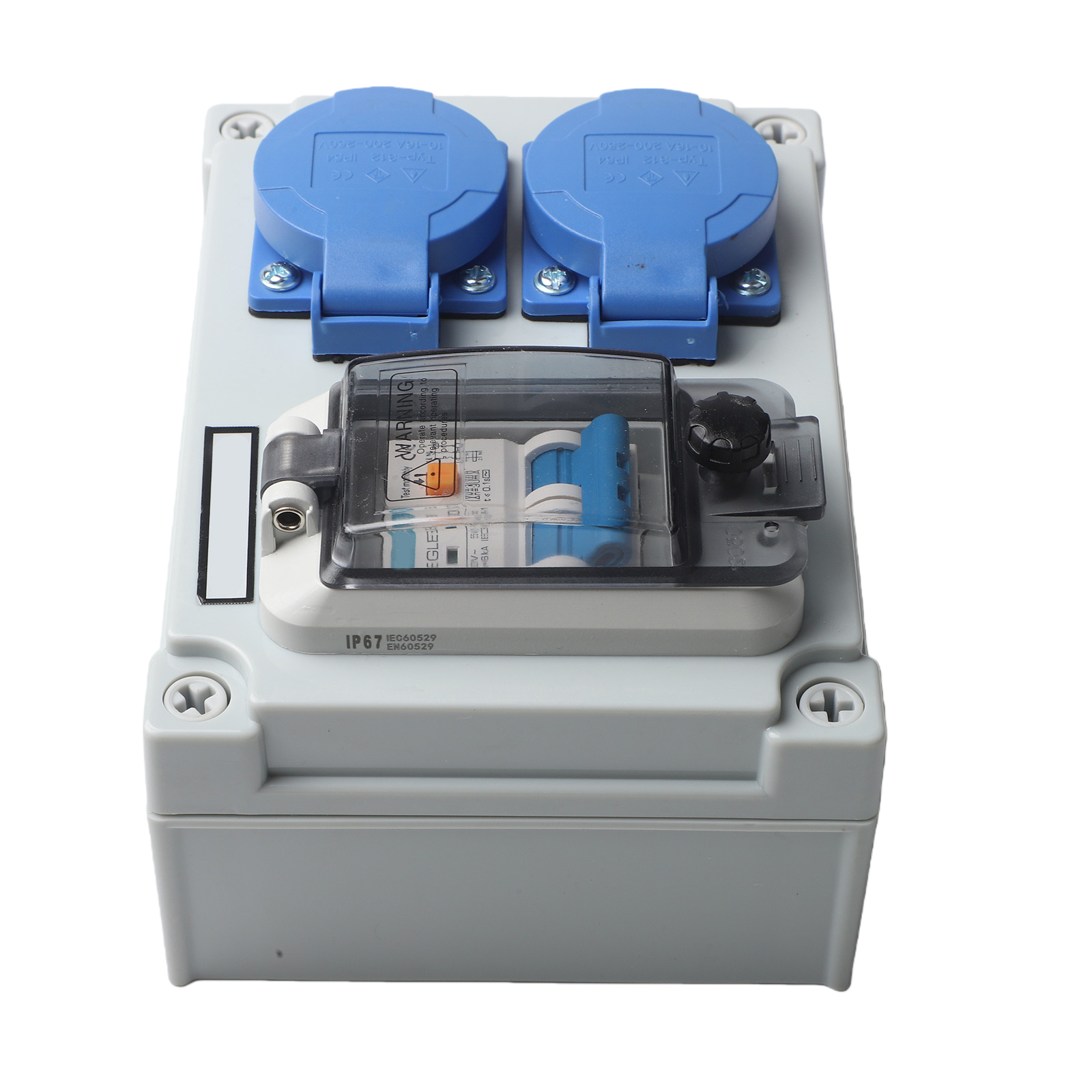 Gray Blue Wall Distributor Saf - Outdoor Power Distributors avis et prix