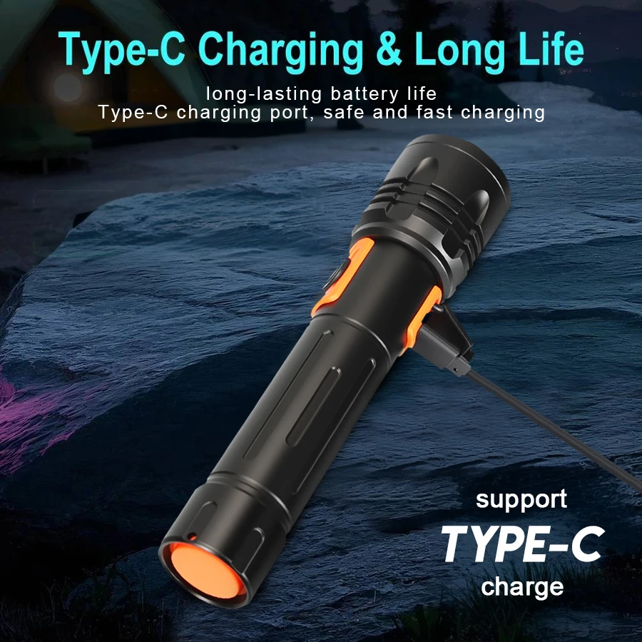 High Power LED Flashlight USB  - Outdoor Power For Lights avis et prix
