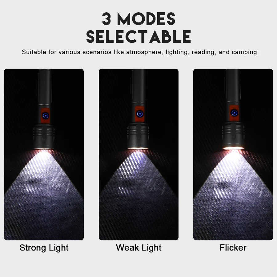 High Power LED Flashlight USB  - Outdoor Power For Lights avis et prix