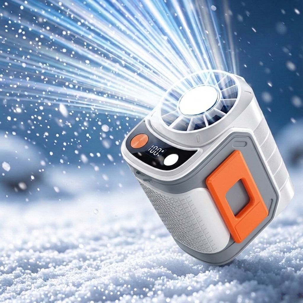 New Portable Waist Fan with US - Outdoor Usb Power Bank avis et prix