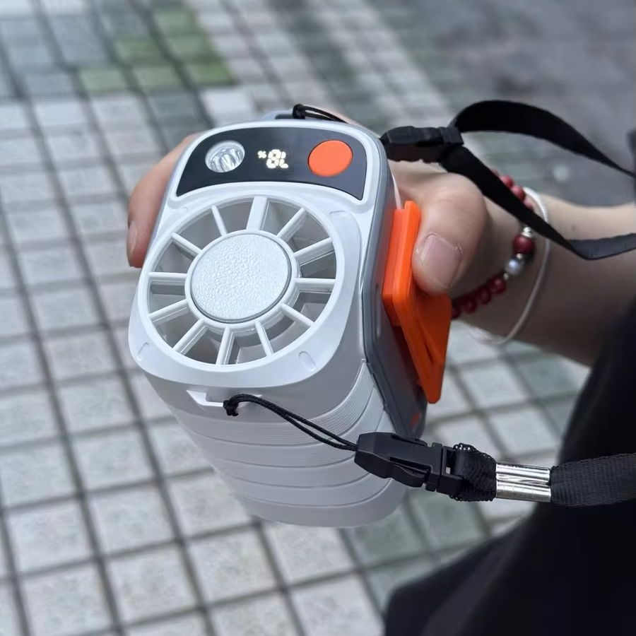 New Portable Waist Fan with US - Outdoor Usb Power Bank avis et prix