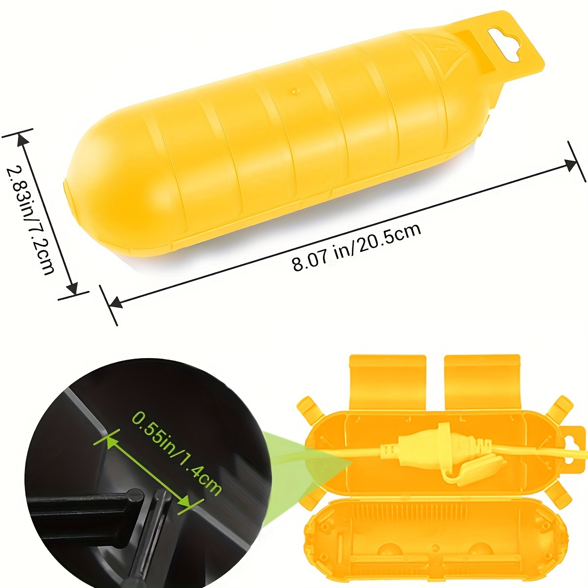 Extension Yellow Cord Safety C - Outdoor Power Socket Cover avis et prix