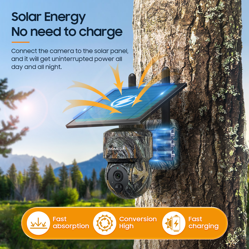 INQMEGA 5MP 4G / WIFI Solar Wi - Outdoor Power Monitor avis et prix