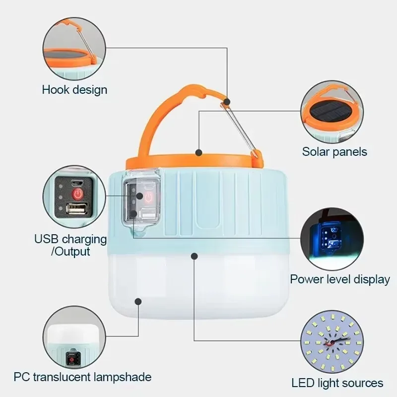 Solar Camping Lantern Recharge - Outdoor Power Bank avis et prix