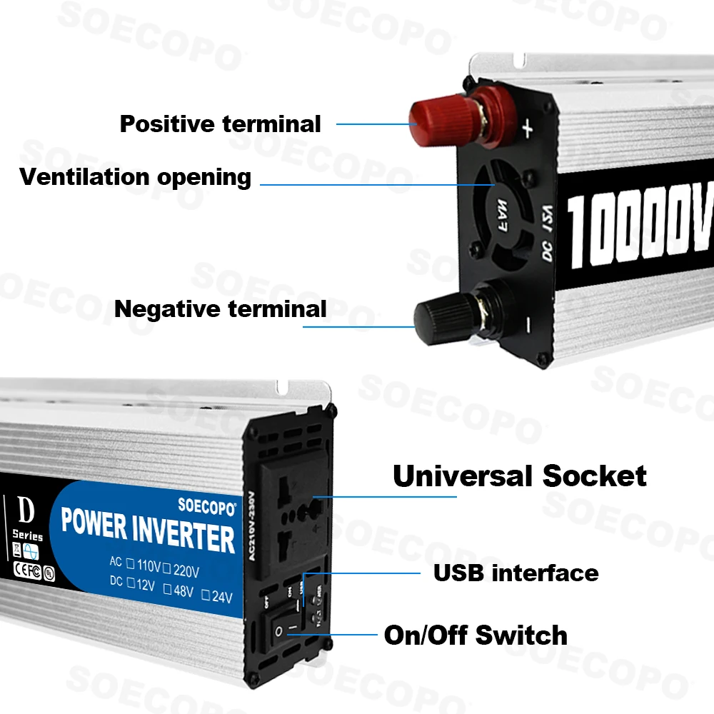Portable 10000W Inverter 12V/2 - Portable Generator Inverter avis et prix