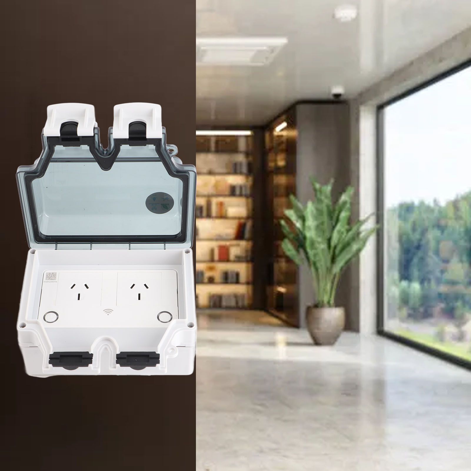 Waterproof Socket WiFi Socket  - Outdoor Power Hub avis et prix