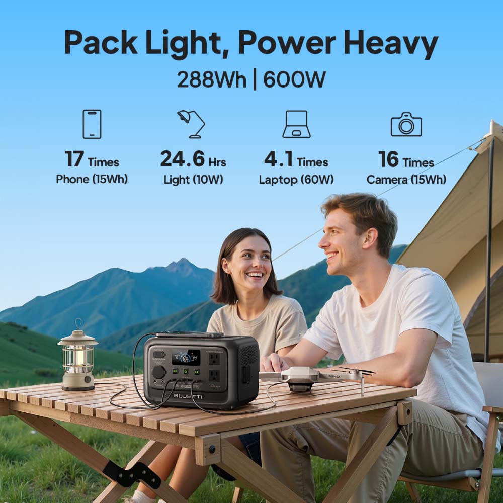 【Renew】BLUETTI Elite 30 V2 Por - Outdoor Power Bank avis et prix