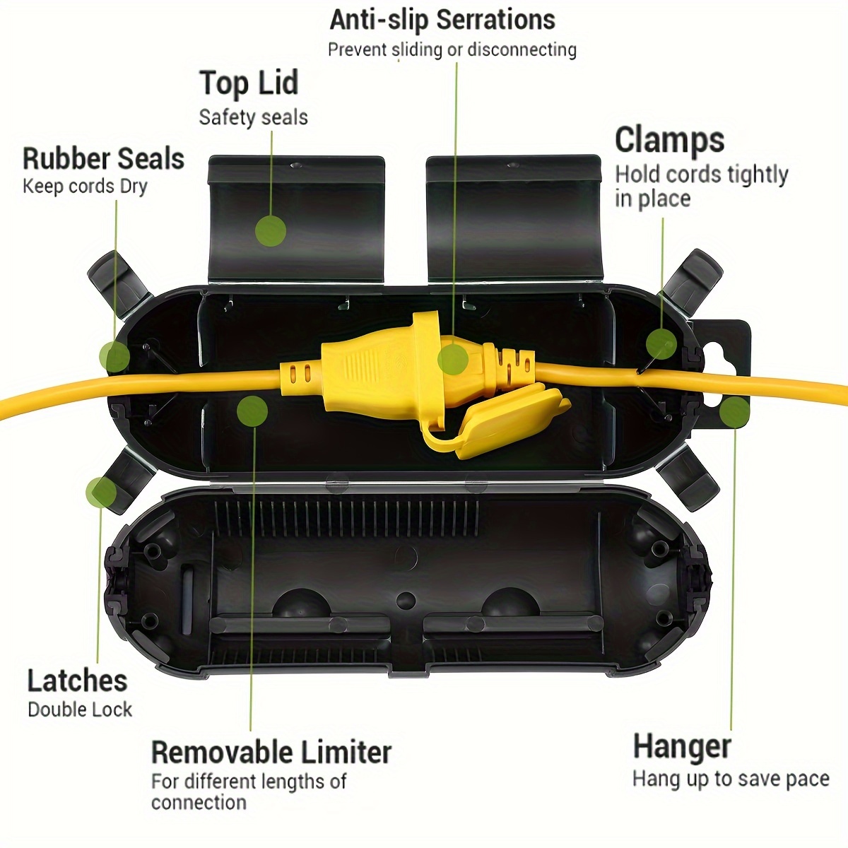 Extension Cord Plug Connection - Outdoor Power Socket Cover avis et prix