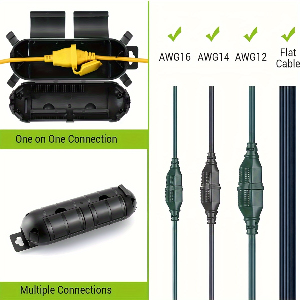 Extension Cord Plug Connection - Outdoor Power Socket Cover avis et prix