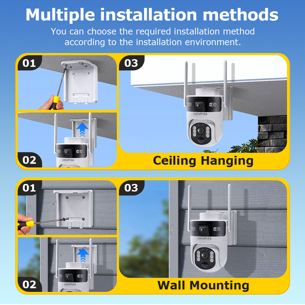 SHIWOJIA 4G LTE Solar Security - Outdoor Power Monitor avis et prix