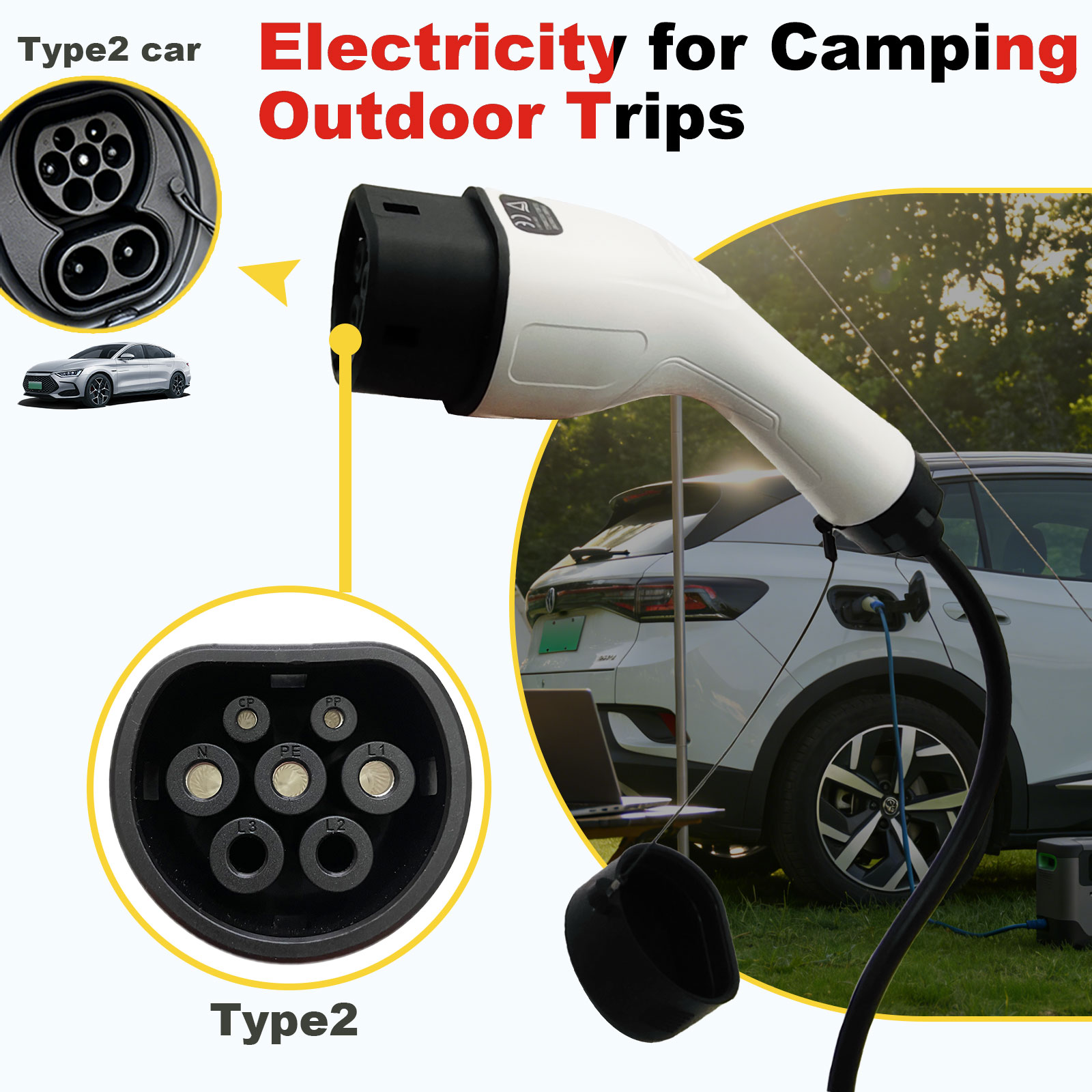 Type2 V2L Discharge Adapter 16 - Outdoor Power Hub avis et prix
