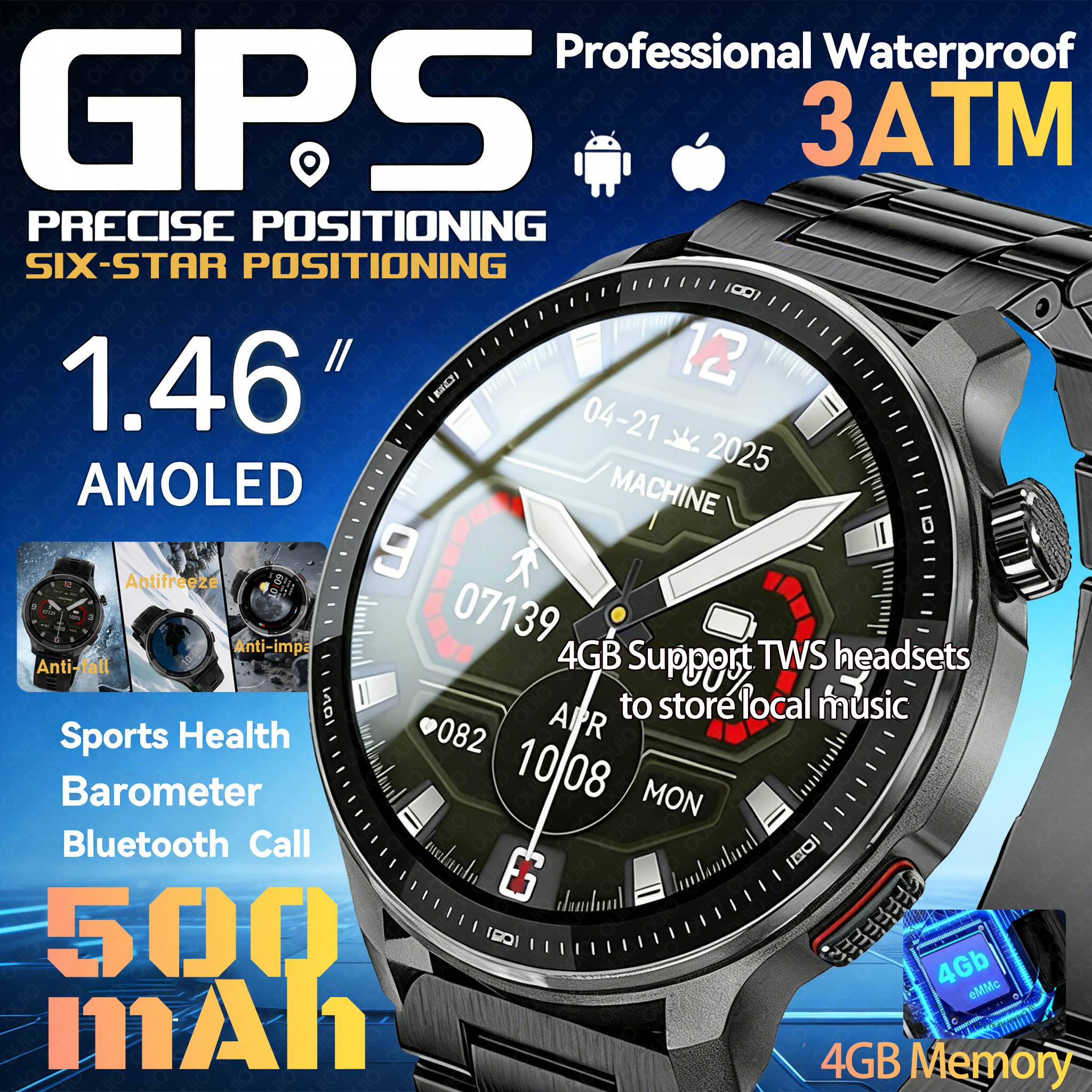 2026 New GPS Smart Watch Super - Outdoor Power Monitor avis et prix