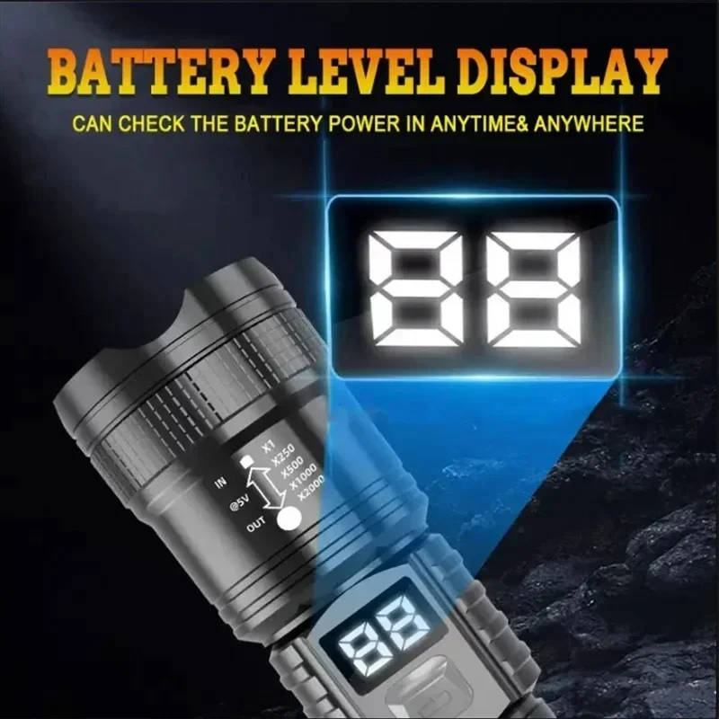 P50 High Brightness Flashlight - Outdoor Usb Power Bank avis et prix
