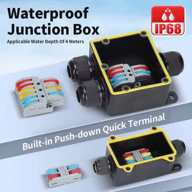 Junction Box Waterproof IP68 2 - Outdoor Power Line avis et prix
