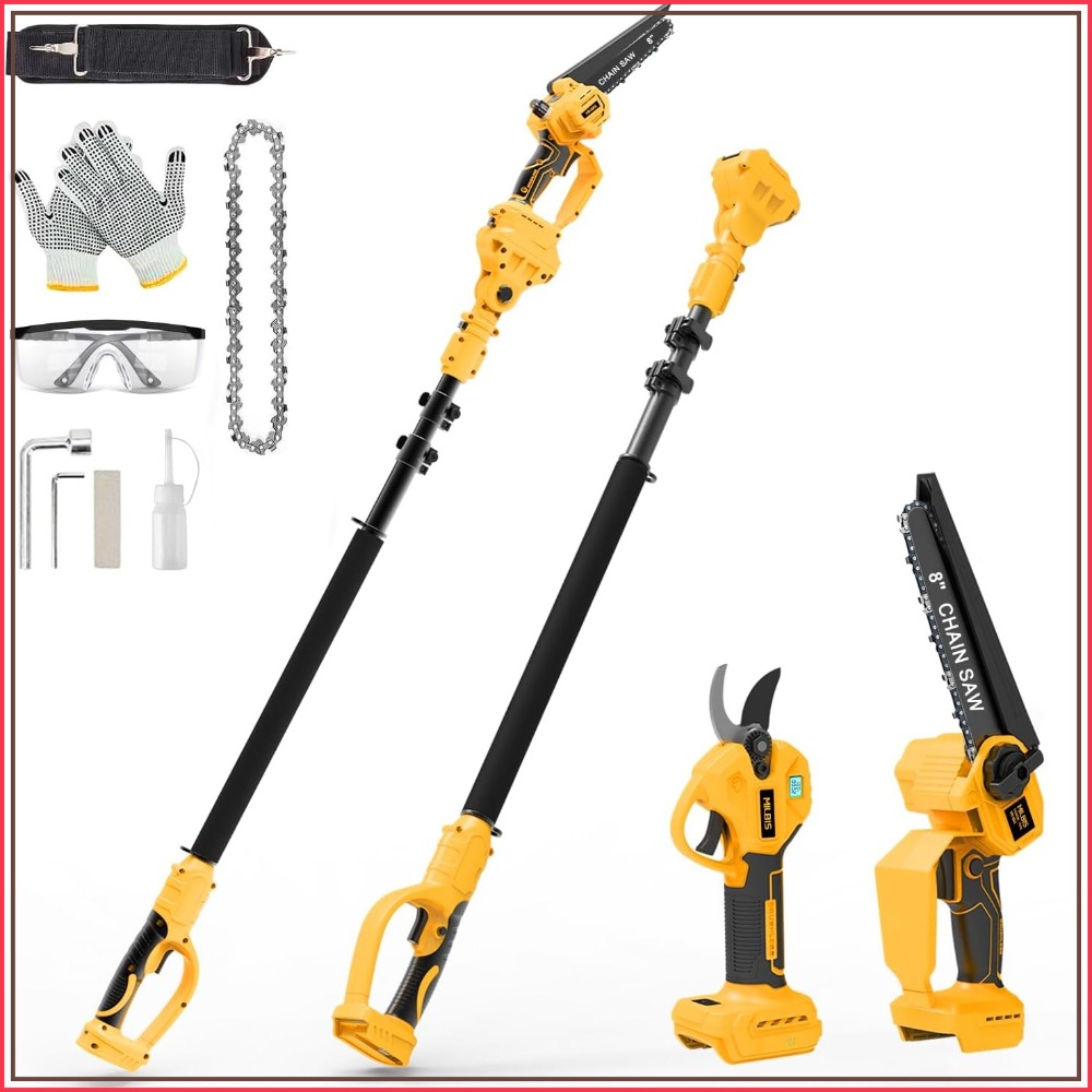 4-in-1 Cordless Pole Saw & Ele - Electric Chainsaw Battery avis et prix