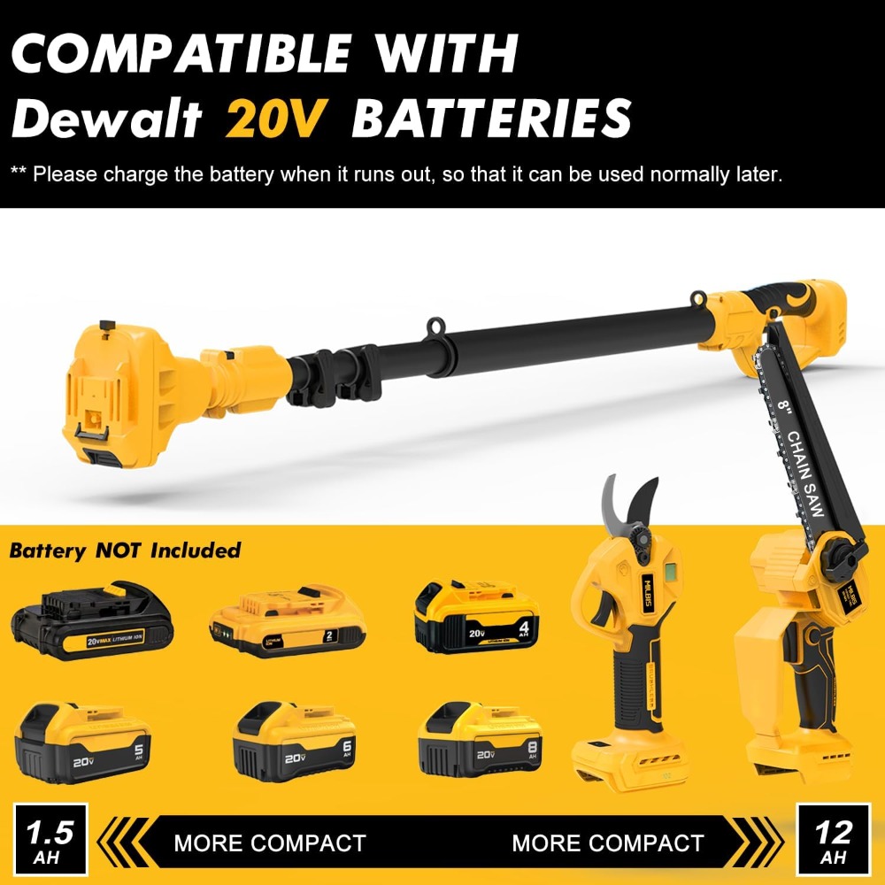4-in-1 Cordless Pole Saw & Ele - Electric Chainsaw Battery avis et prix