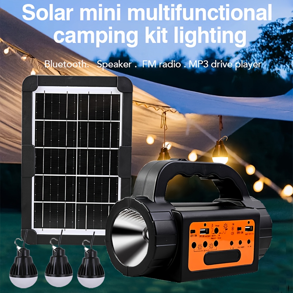 Solar Rechargeable Camping Lig - Outdoor Power Bank avis et prix