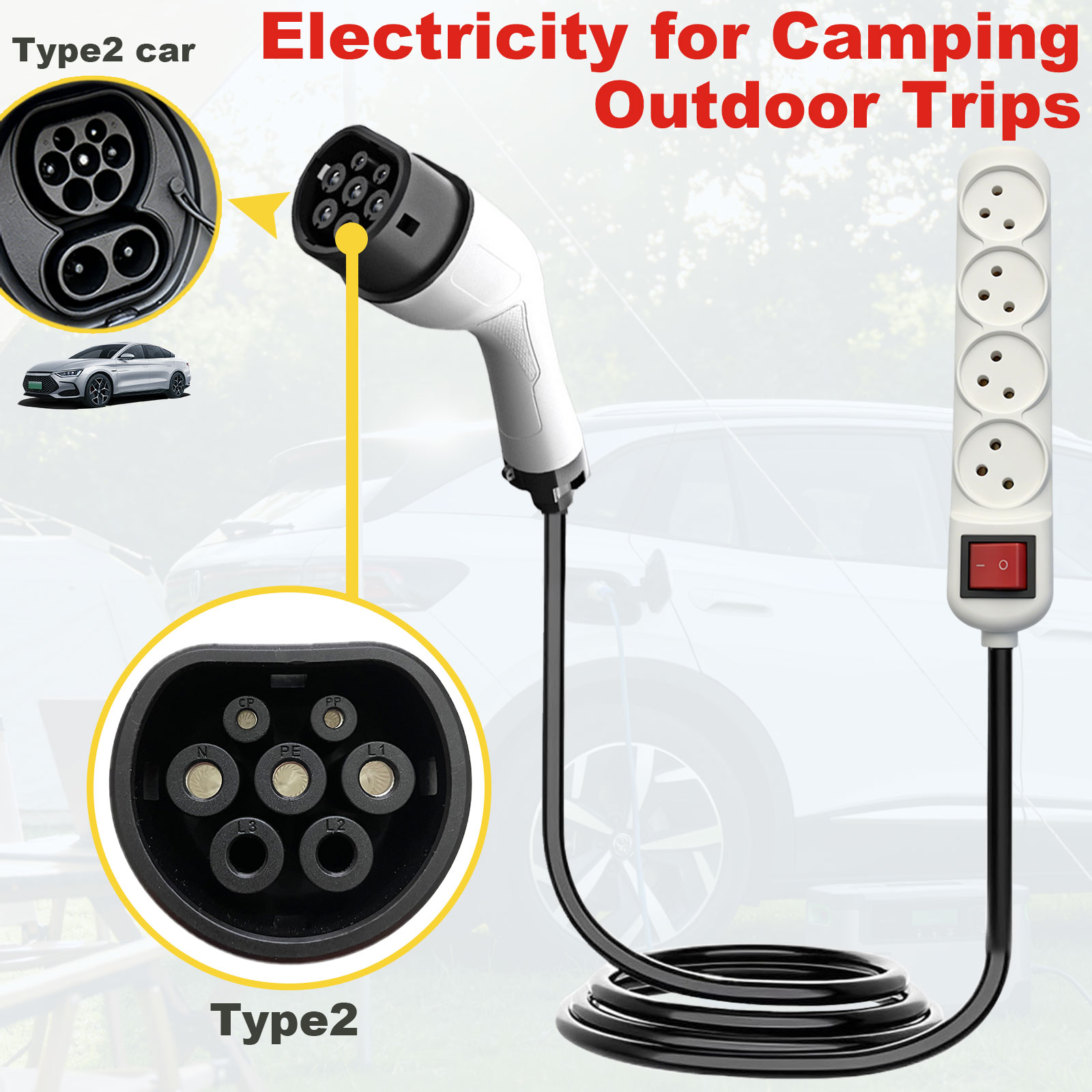 Type2 V2L Discharge Adapter Is - Outdoor Power Hub avis et prix