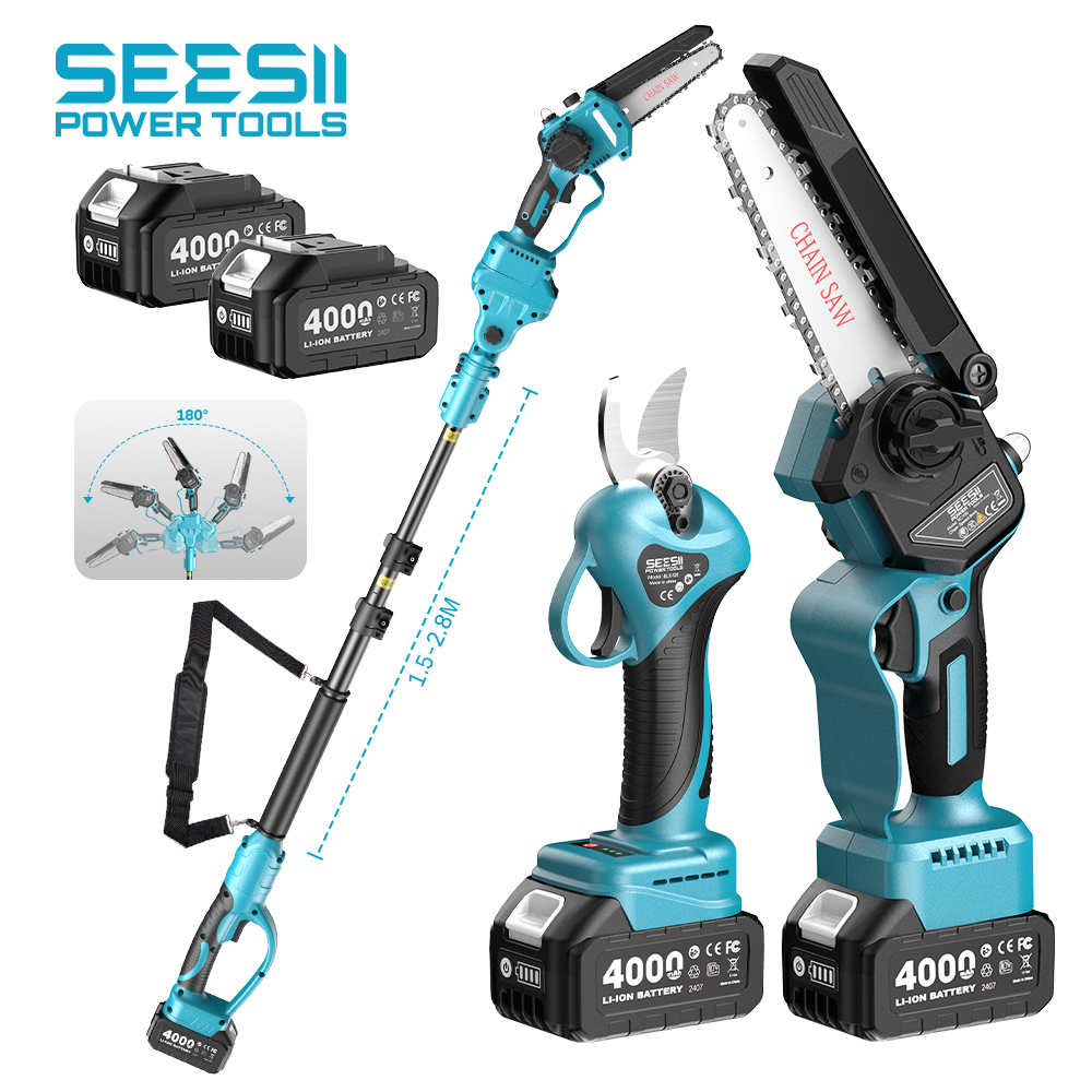 Seesii 3-in-1 Brushless Cordle - Electric Chainsaw Battery avis et prix