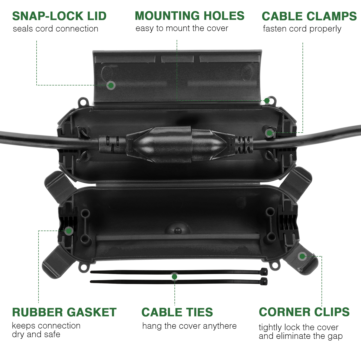 Flemoon 9PCS Outdoor Extension - Outdoor Power Box avis et prix