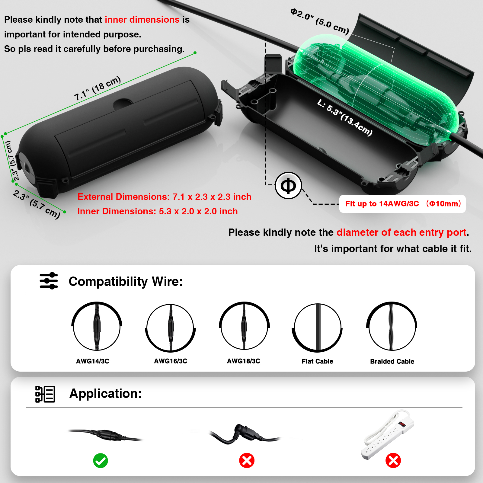 Flemoon 9PCS Outdoor Extension - Outdoor Power Box avis et prix