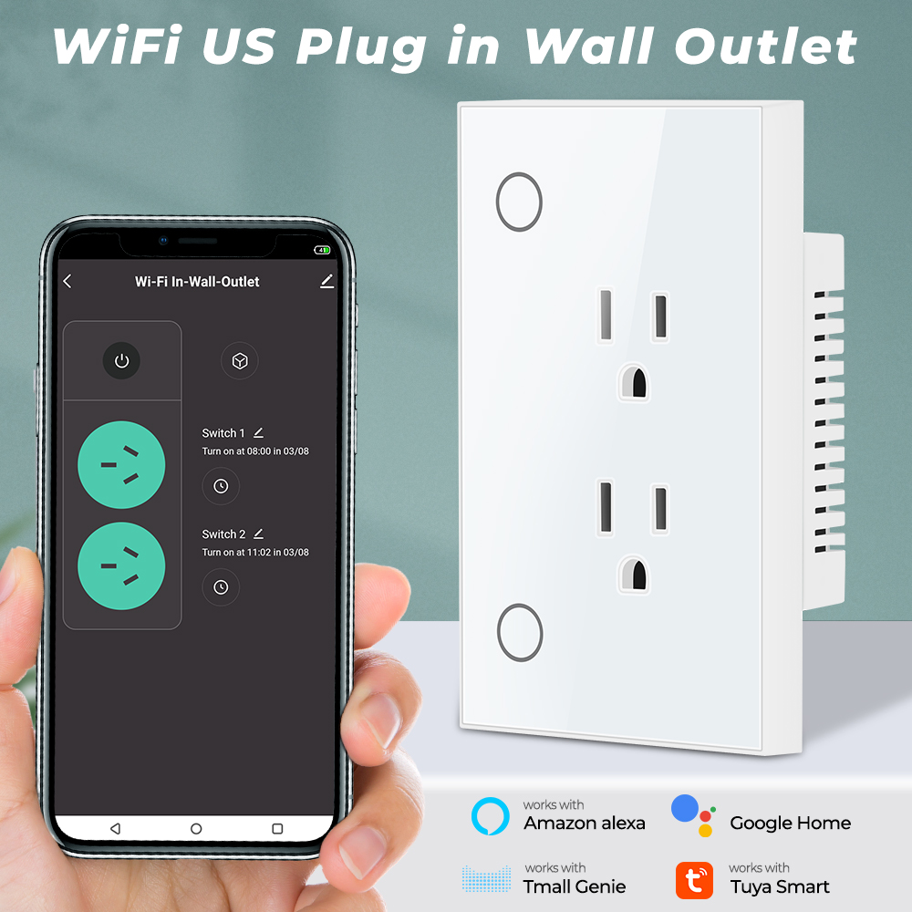 16A Tuya Wifi Socket Us Plug O - Outdoor Power Hub avis et prix