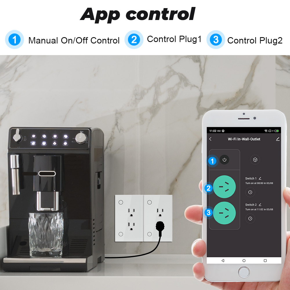 16A Tuya Wifi Socket Us Plug O - Outdoor Power Hub avis et prix