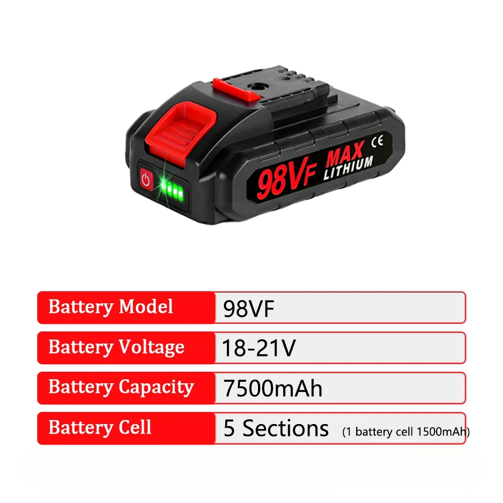 18V 21V 128VF 98VF Rechargeabl - Electric Chainsaw Battery avis et prix