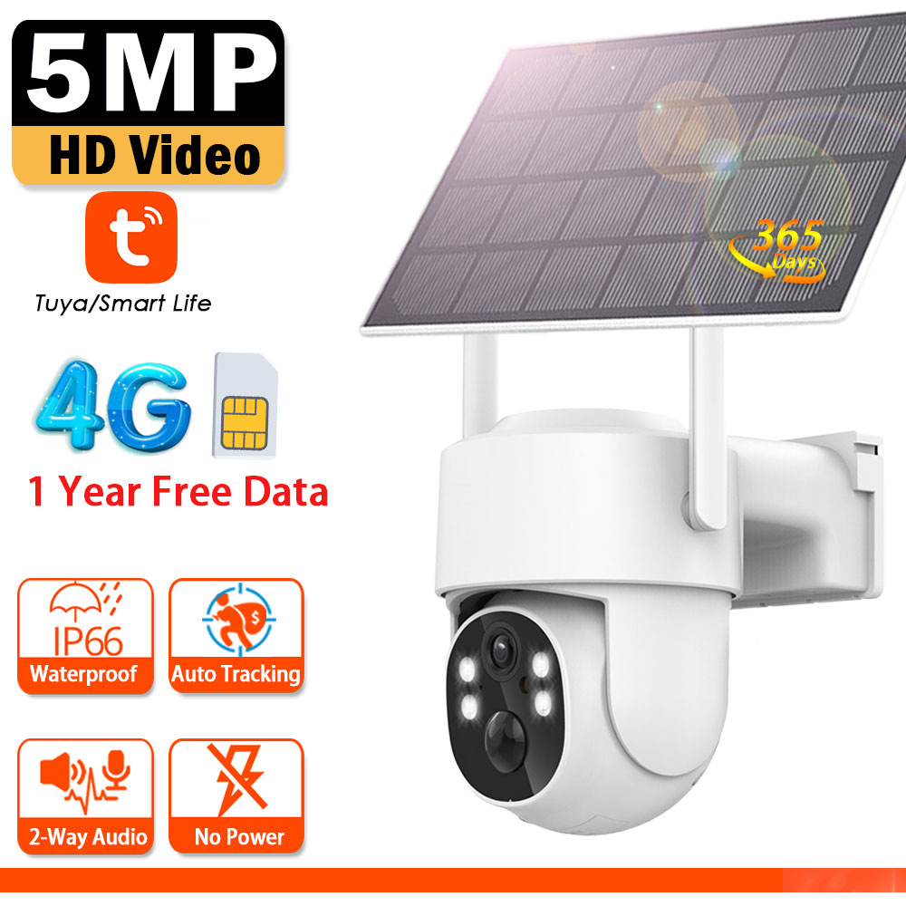 Tuya 4G 5MP Solar Surveillance - Outdoor Power Unlimited avis et prix