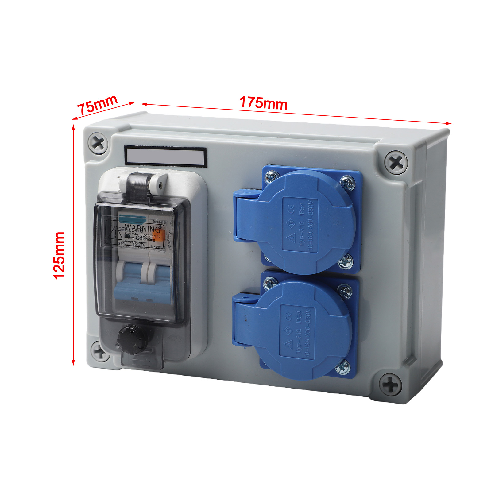 Ip54 Wall Distributor 2 Pin Co - Outdoor Power Distributors avis et prix
