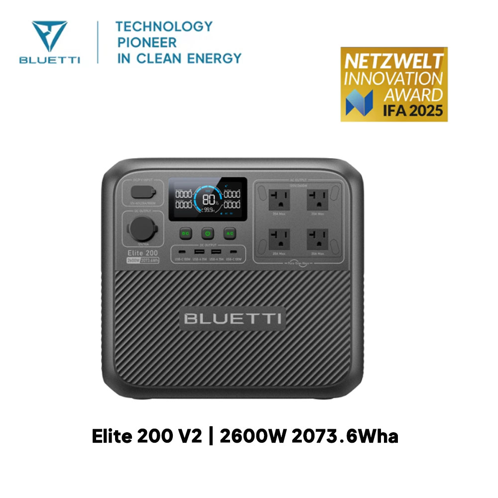 【Renew】BLUETTI Elite 200 V2 Po - Outdoor Power Bank avis et prix