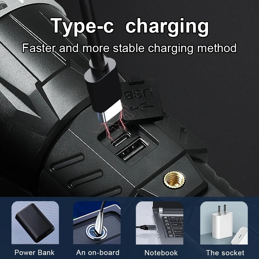 19000000LM Super Powerful Flas - Outdoor Power Bank avis et prix