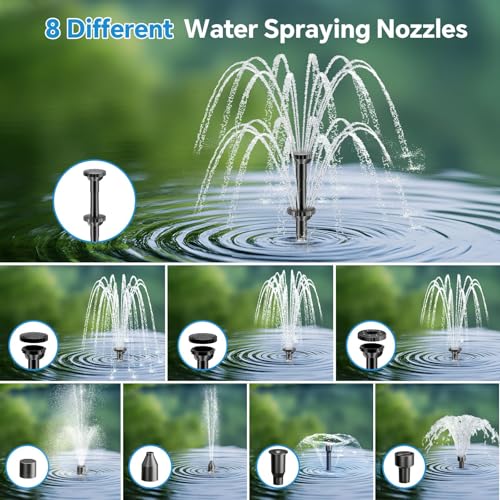 8W Solar Fountain Pump With 30 - Outdoor Power Bank avis et prix