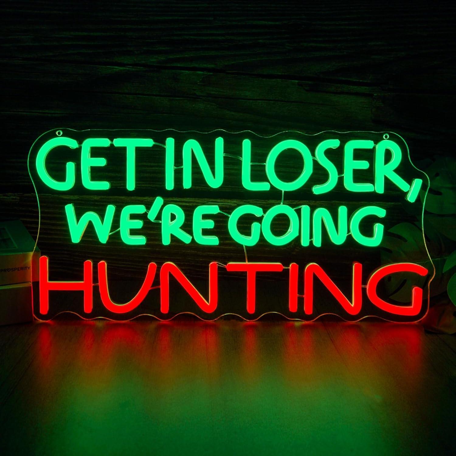 Funny Hunting Neon Sign LED Li - Outdoor Power For Lights avis et prix