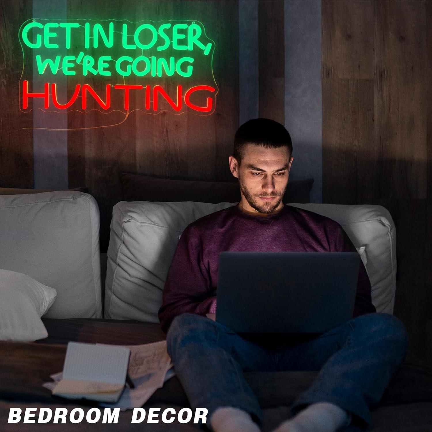 Funny Hunting Neon Sign LED Li - Outdoor Power For Lights avis et prix