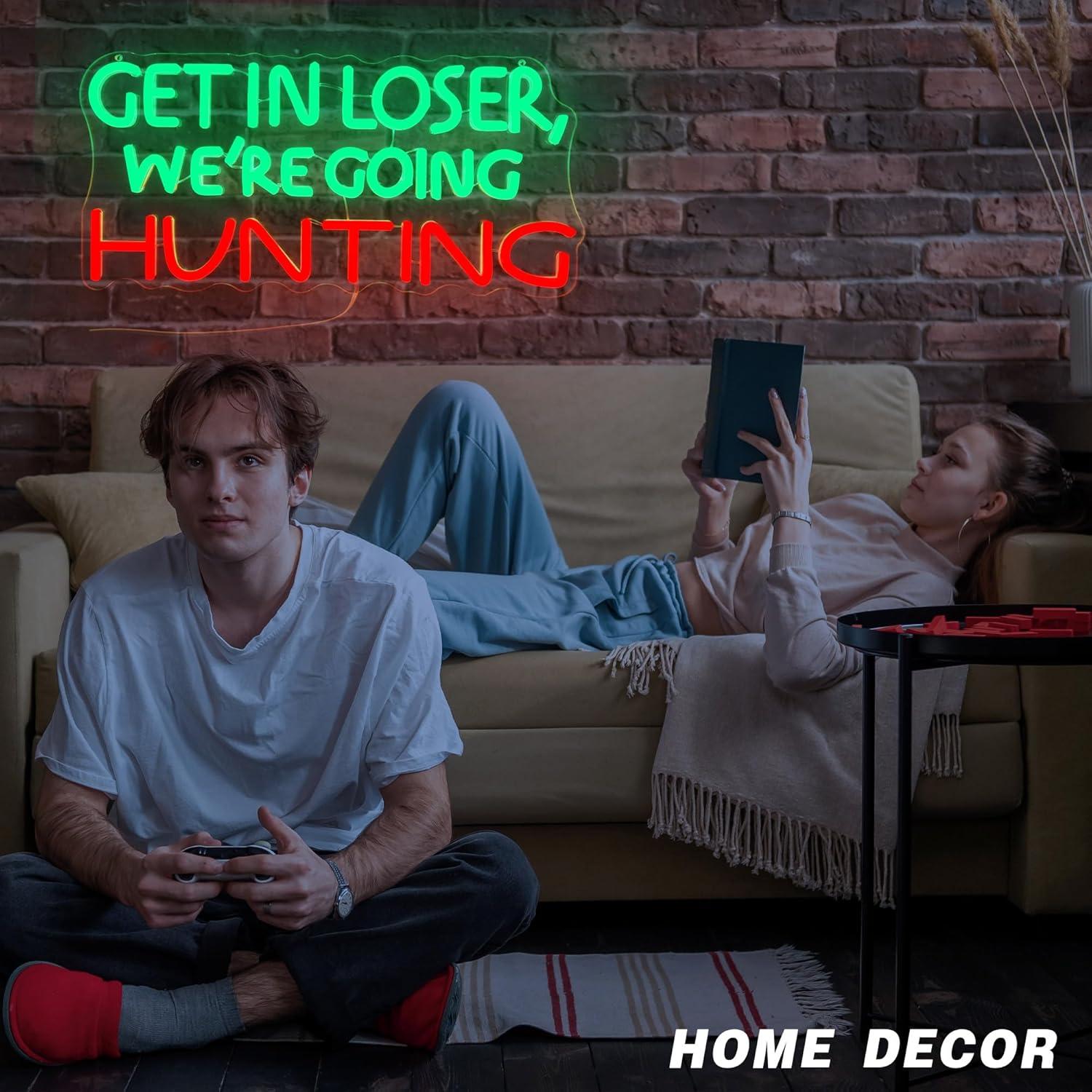 Funny Hunting Neon Sign LED Li - Outdoor Power For Lights avis et prix