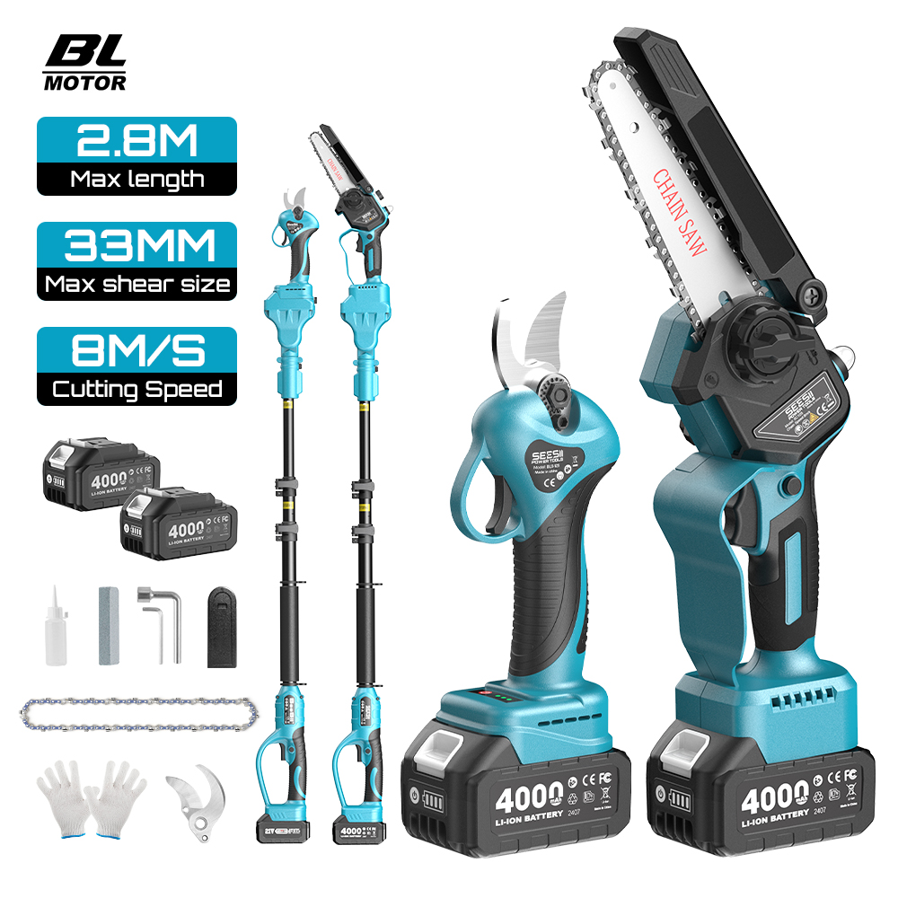 Seesii 3-in-1 Brushless Telesc - Electric Chainsaw Battery avis et prix