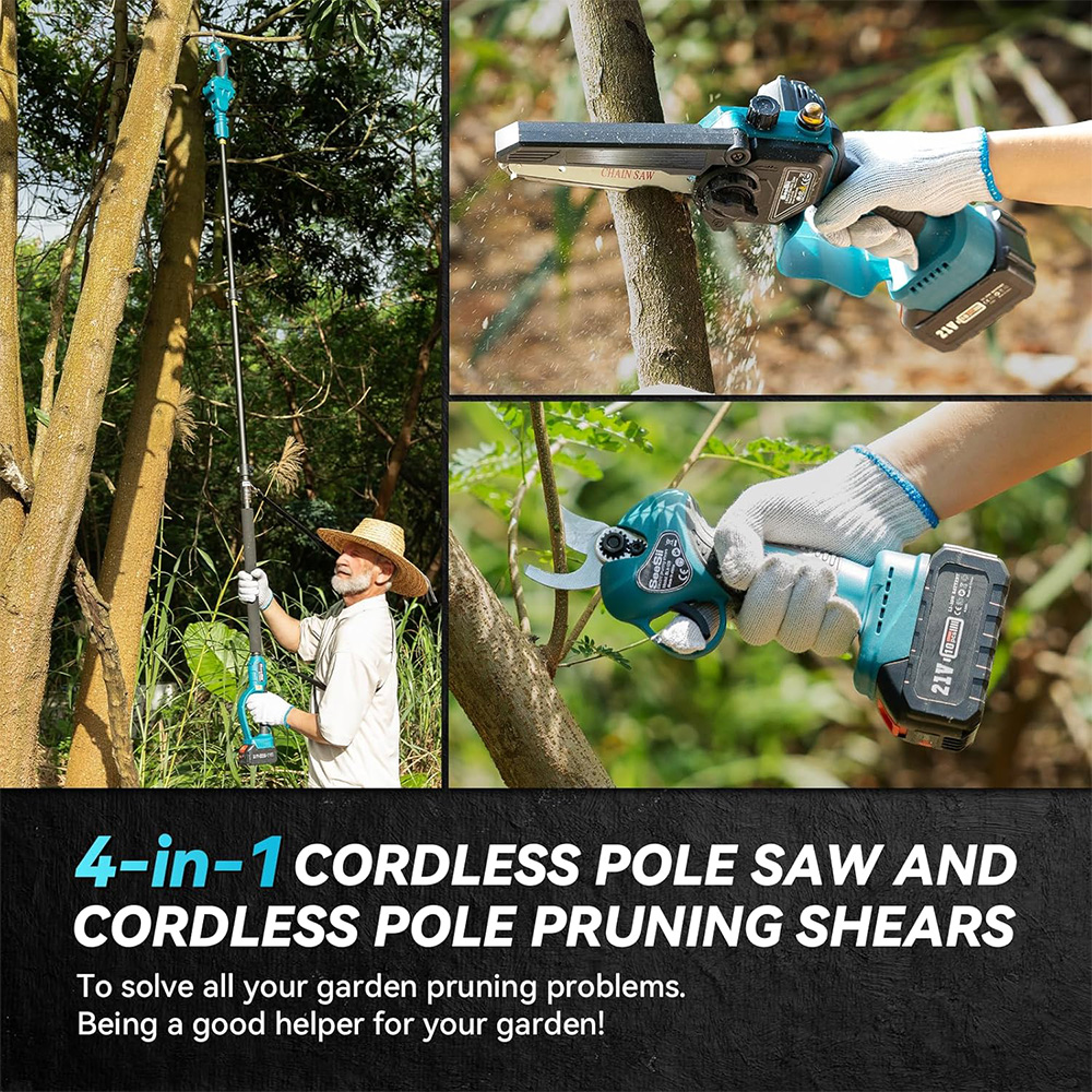 Seesii 3-in-1 Brushless Telesc - Electric Chainsaw Battery avis et prix