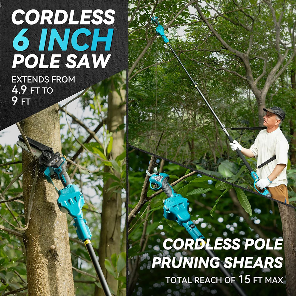 Seesii 3-in-1 Brushless Telesc - Electric Chainsaw Battery avis et prix