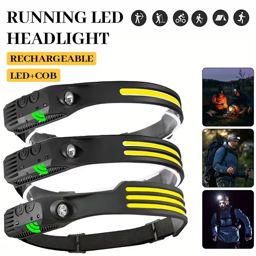 COB LED Induction Headlamp USB - Outdoor Usb Power Bank avis et prix