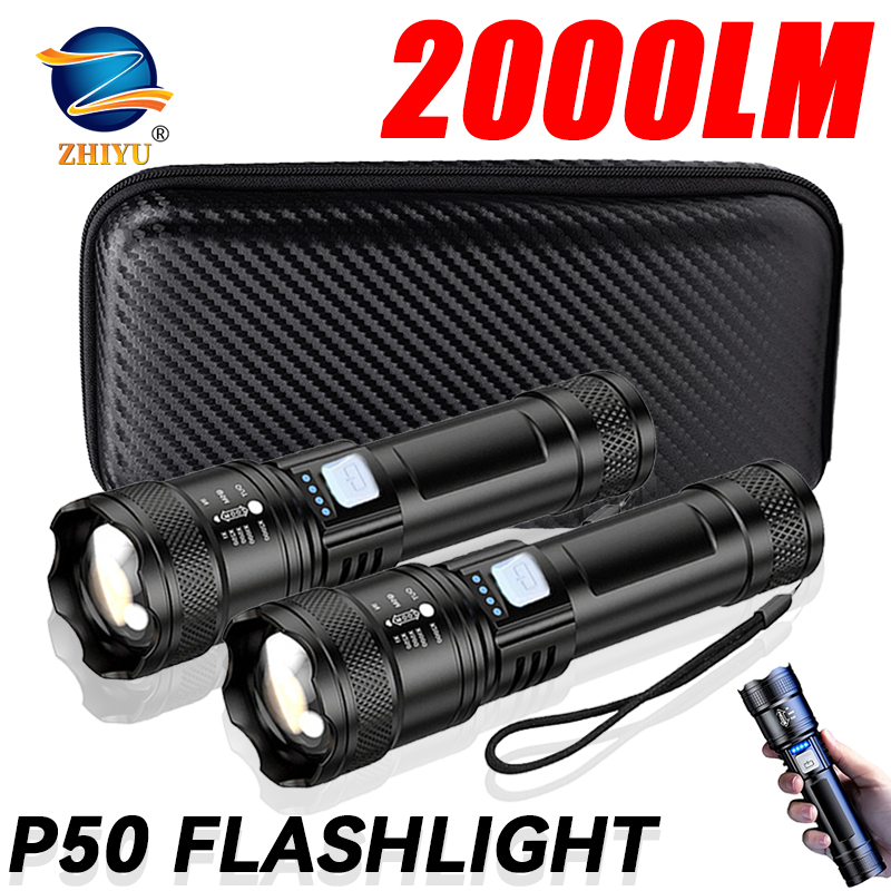 Tactical LED Flashlight 2000LM - Outdoor Power Bank avis et prix