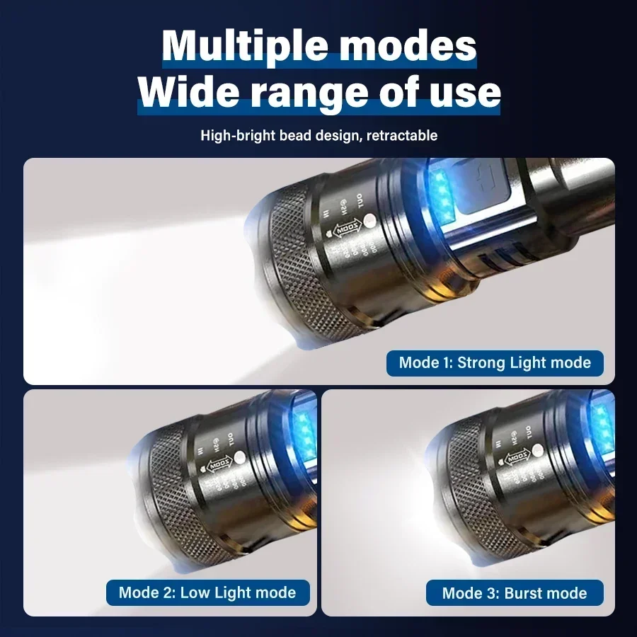Tactical LED Flashlight 2000LM - Outdoor Power Bank avis et prix
